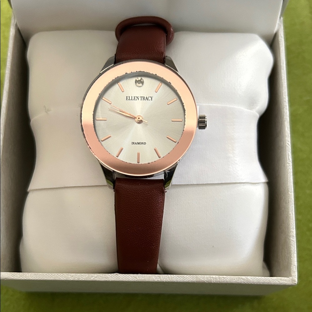 Ellen Tracy Diamond Collection Watch